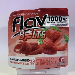 FLAV Belts Strawberry 1000mg