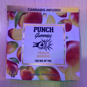 Punch Gummies 100mg Peach Mango