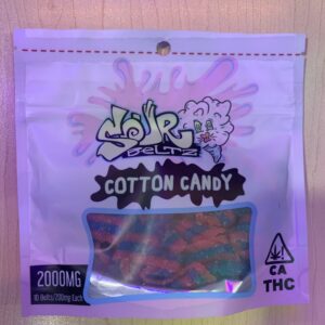 Sour Beltz Cotton Candy Gummies 2000mg