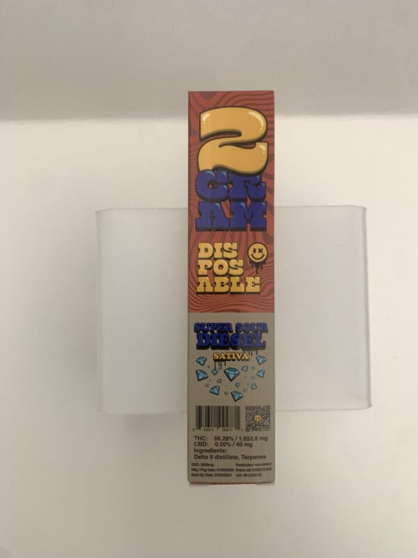 Jive Two Gram Disposable Super Sour Diesel