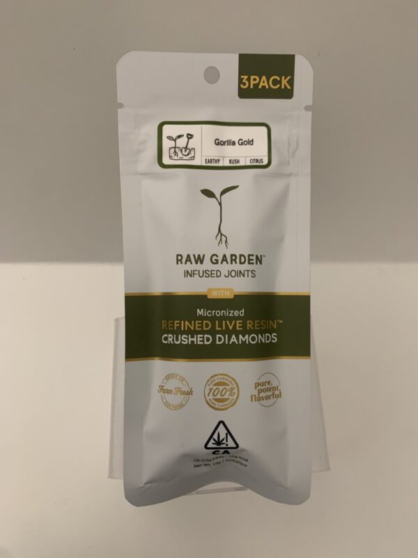 Raw Garden Live Resin Crushed Diamonds Gorilla Gold