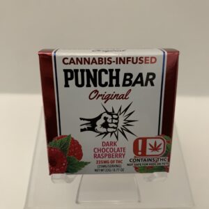 Punch Bar Dark Chocolate Raspberry 225mg