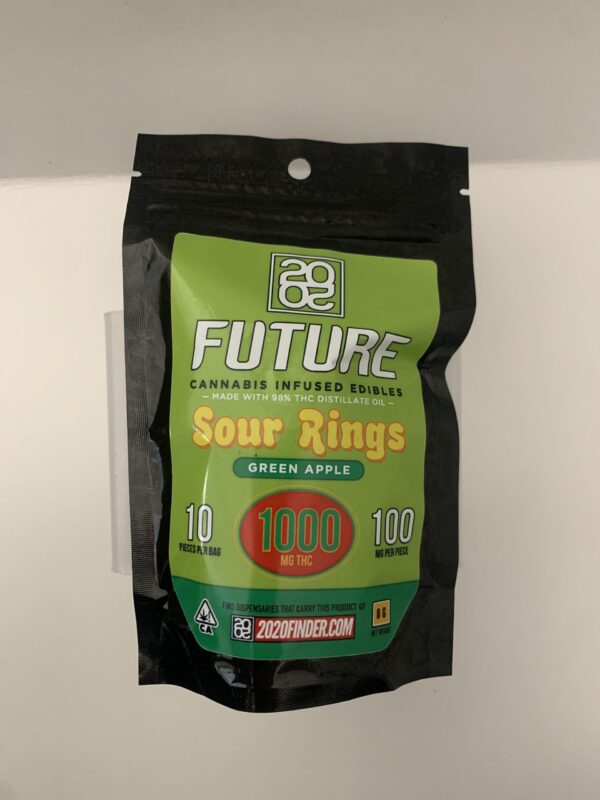 2020 Future Sour Rings Green Apple 1000mg