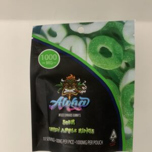 Aloha Sour Green Apple Rings Gummies